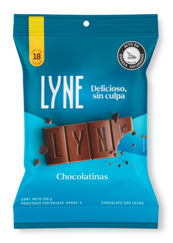 Foto destacada de Barra - Lyne Chocolate con leche (6gr)