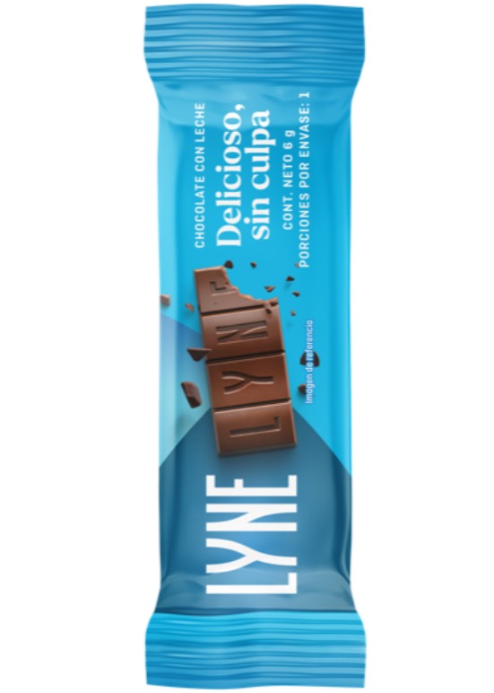 Imagen destacada del producto Barra – Lyne chocolate con leche (25gr)