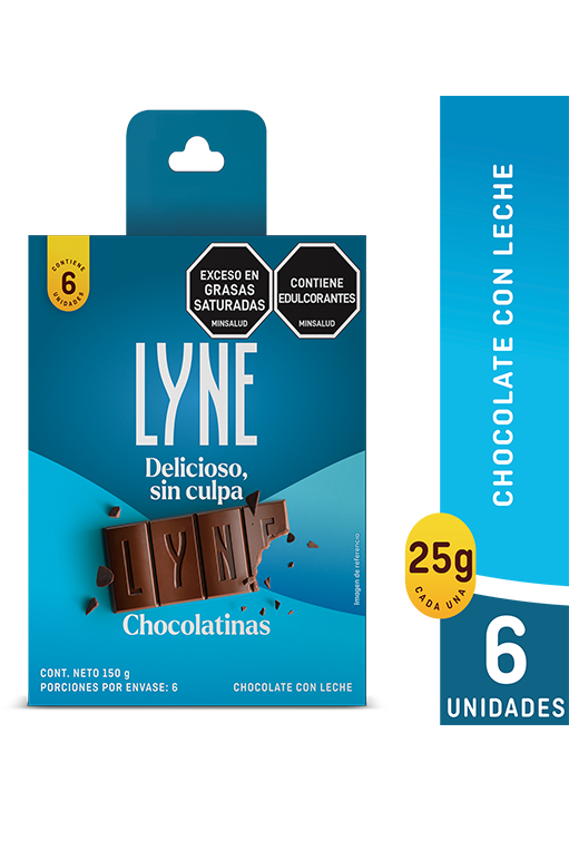 Copia de HI LYNE Golosina Chocolate 25g Pleg x6 - 1063337